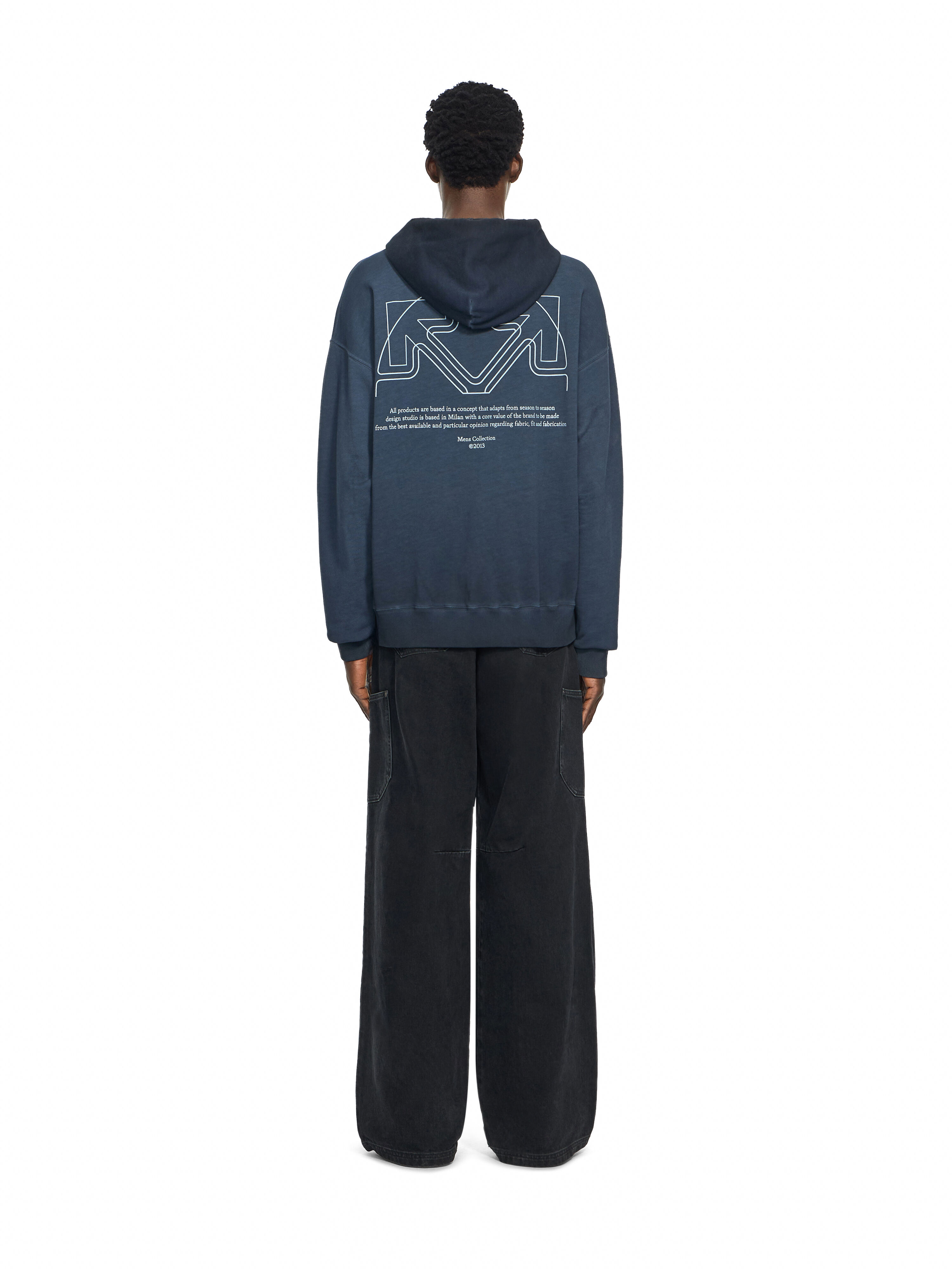 Offline Half Arrow Skate Hoodie OFF WHITE Offline Half Arrow Skate Hoodie CLOUD BLU GRAPHITE 44MBB085F26F00W