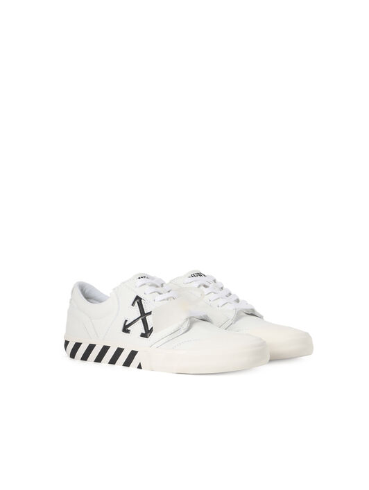 OFF WHITE Vulcanized Undercut Sneakers WHITE - BLACK OMIA2A2F25FAB001
