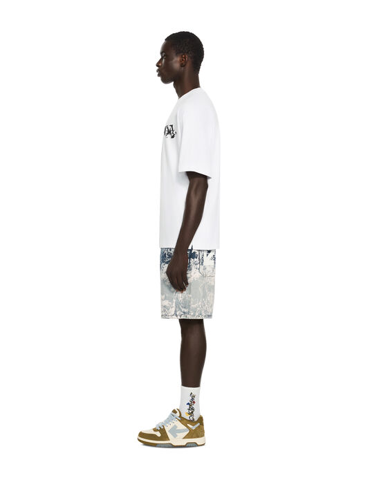 OFF WHITE Stroke 2 Arrow Skate T-Shirt WHITE 44MAA120F26J00J