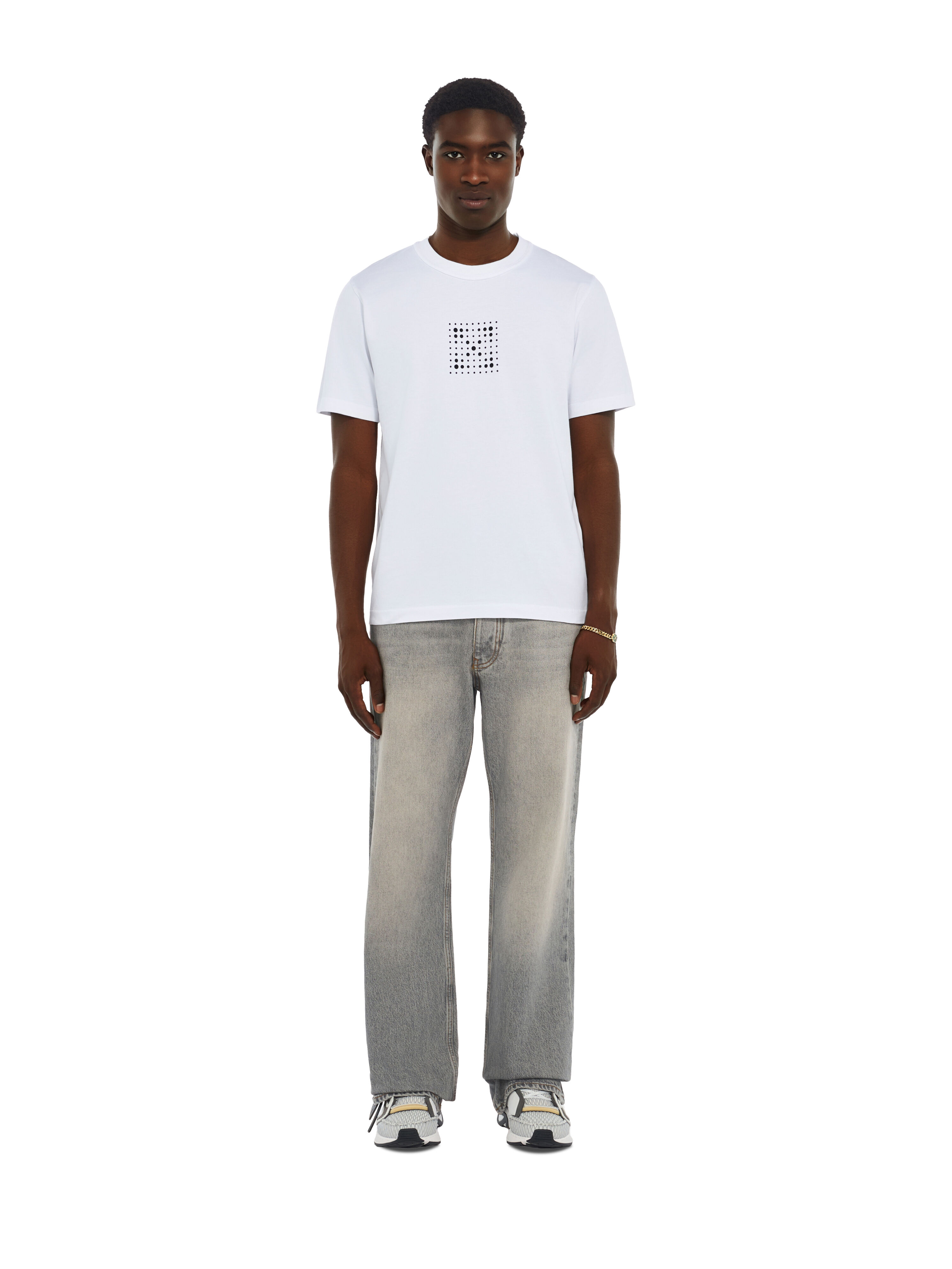 Dotted Arrow Regular T-Shirt OFF WHITE Dotted Arrow Regular T-Shirt WHITE 44MAA16MG26J003
