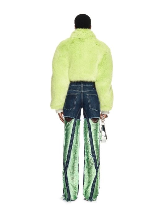 Shredded Denim 5Pkt Pants OFF WHITE Shredded Denim 5Pkt Pants BLUE OWYA065W24DEN001