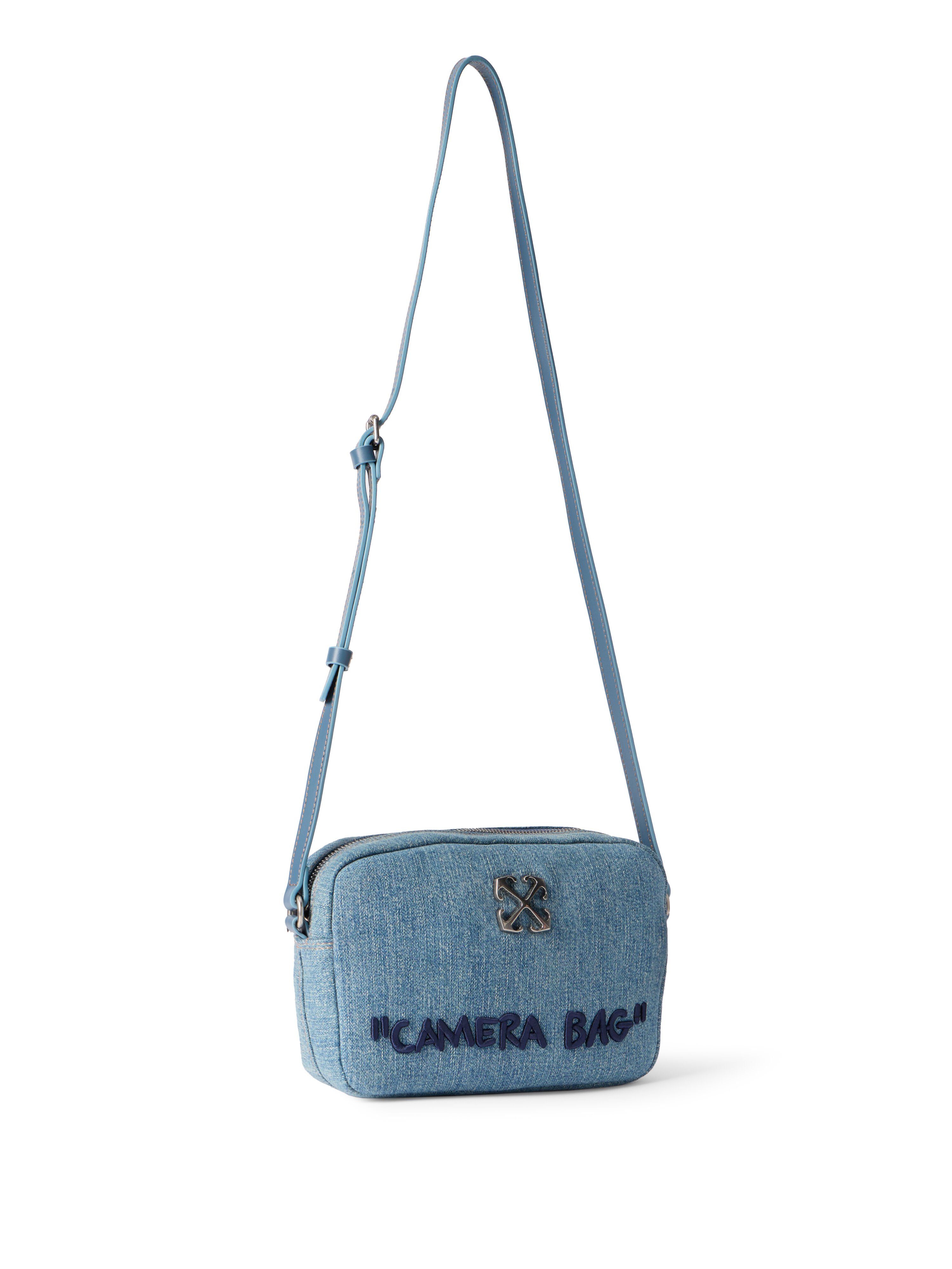 OFF WHITE Jitney Camera Denim Bag DIRTY BLUE - BLUE OWNN18JF25DEN001