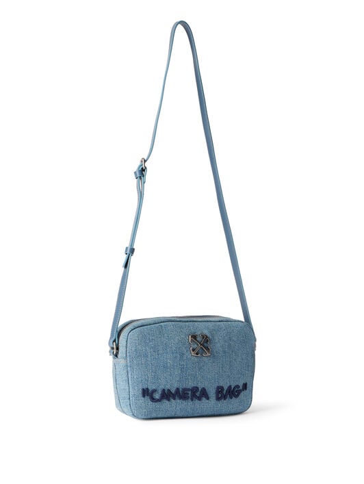 Jitney Camera Denim Bag OFF WHITE Jitney Camera Denim Bag DIRTY BLUE - BLUE OWNN18JF25DEN001