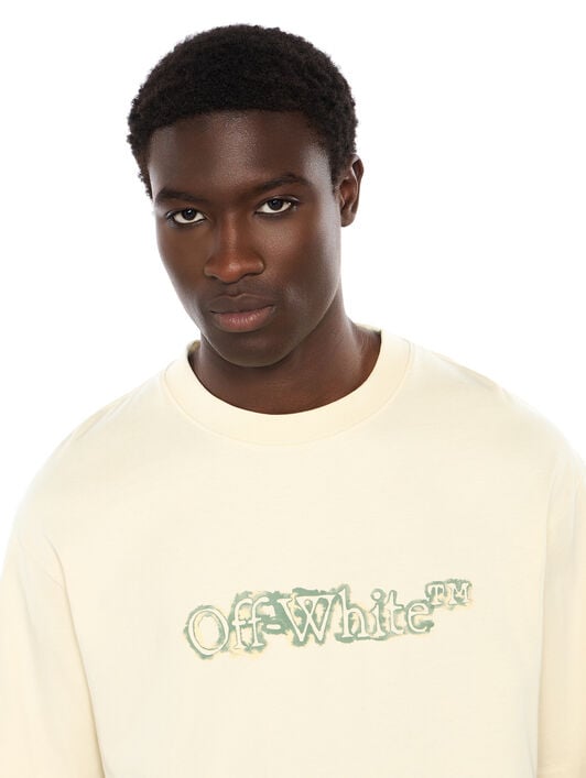 Cloudy Arrow Skate Logo T-Shirt OFF WHITE Cloudy Arrow Skate Logo T-Shirt FROZEN DEW - ALFAALFA OMAA120F25JER00G