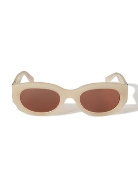 OFF WHITE Beige/Braune Palmer Sonnenbrille NEUTRAL OERI14ES25PLA001