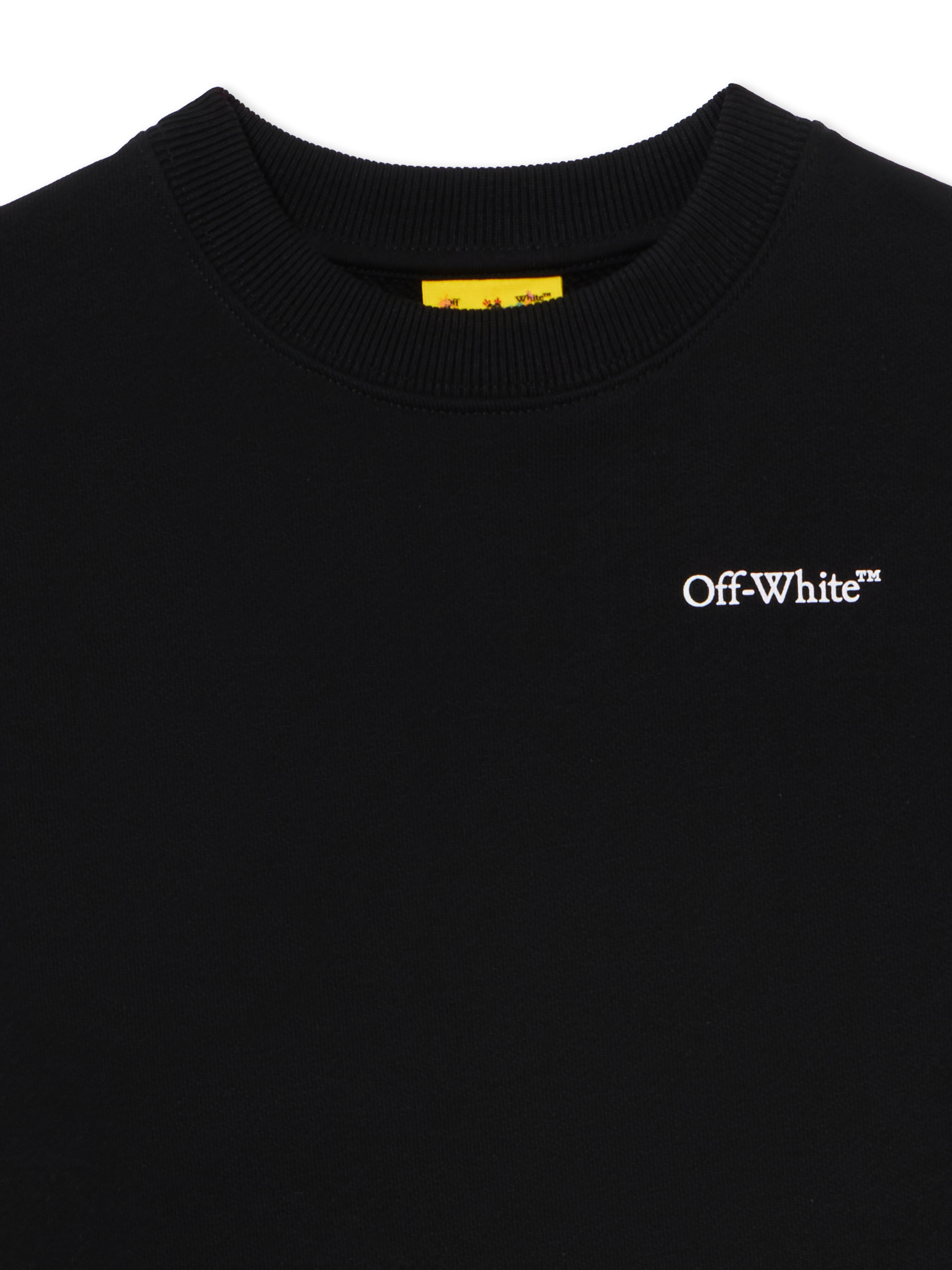 OFF WHITE Scribble Diag Crewneck BLACK 44BBA001S26F008