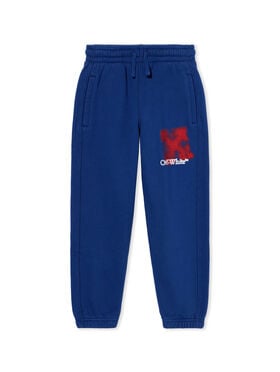 OFF WHITE Arrow Spray Logo Sweatpants BLUE - RED OBCH001F25FLE001