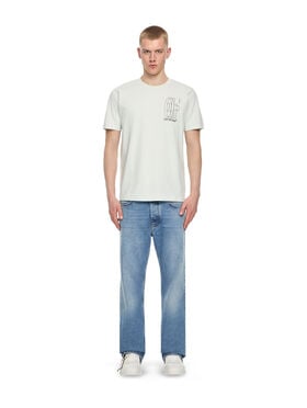 OFF WHITE Outl Dbl Arr S/S Slim Tee BLUEWASH 44MAA027S26J003
