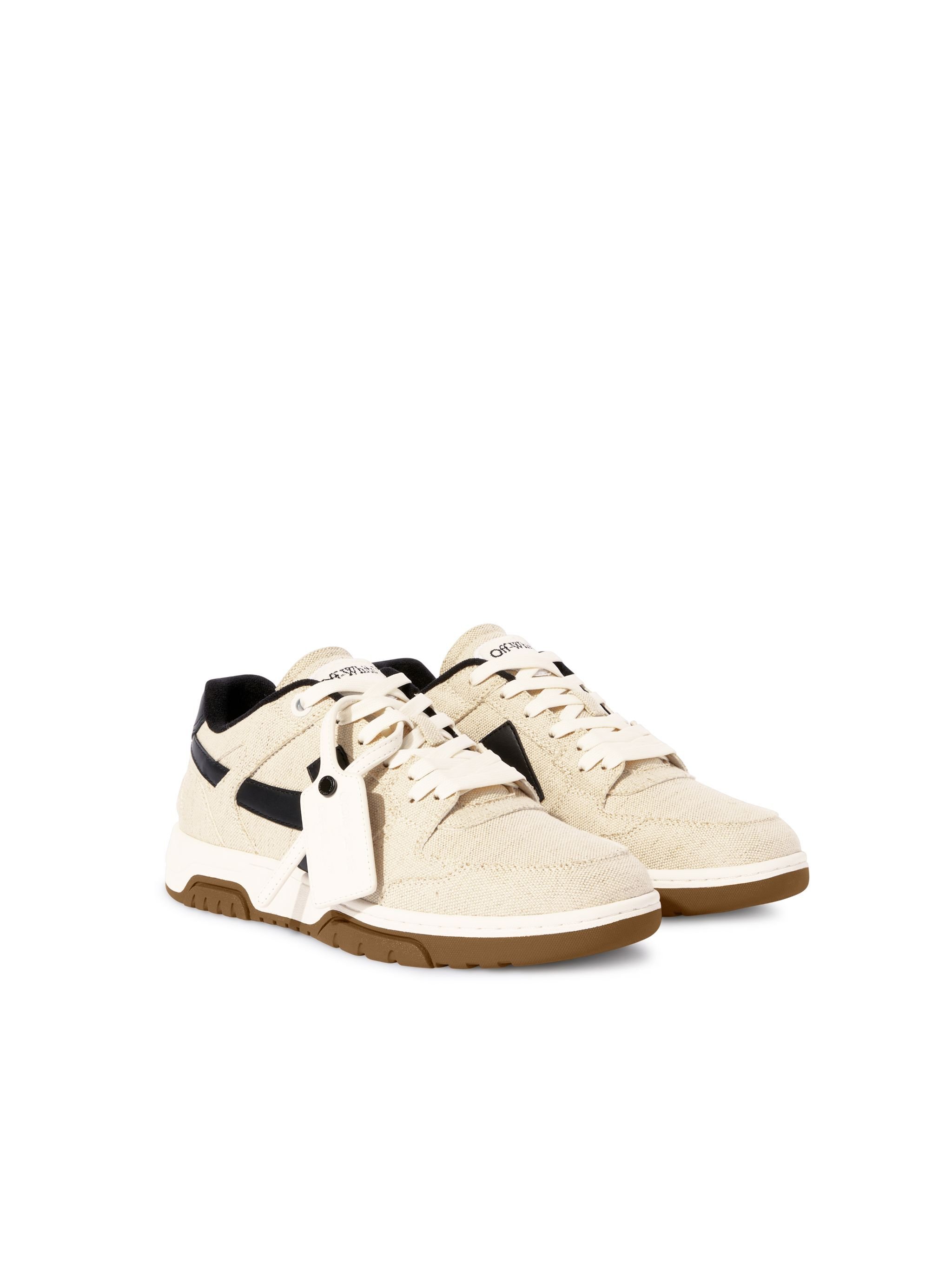 OFF WHITE Elfenbein/ Schwarze Slim Out Of Office Sneaker NEUTRAL OMIA243S25FAB001