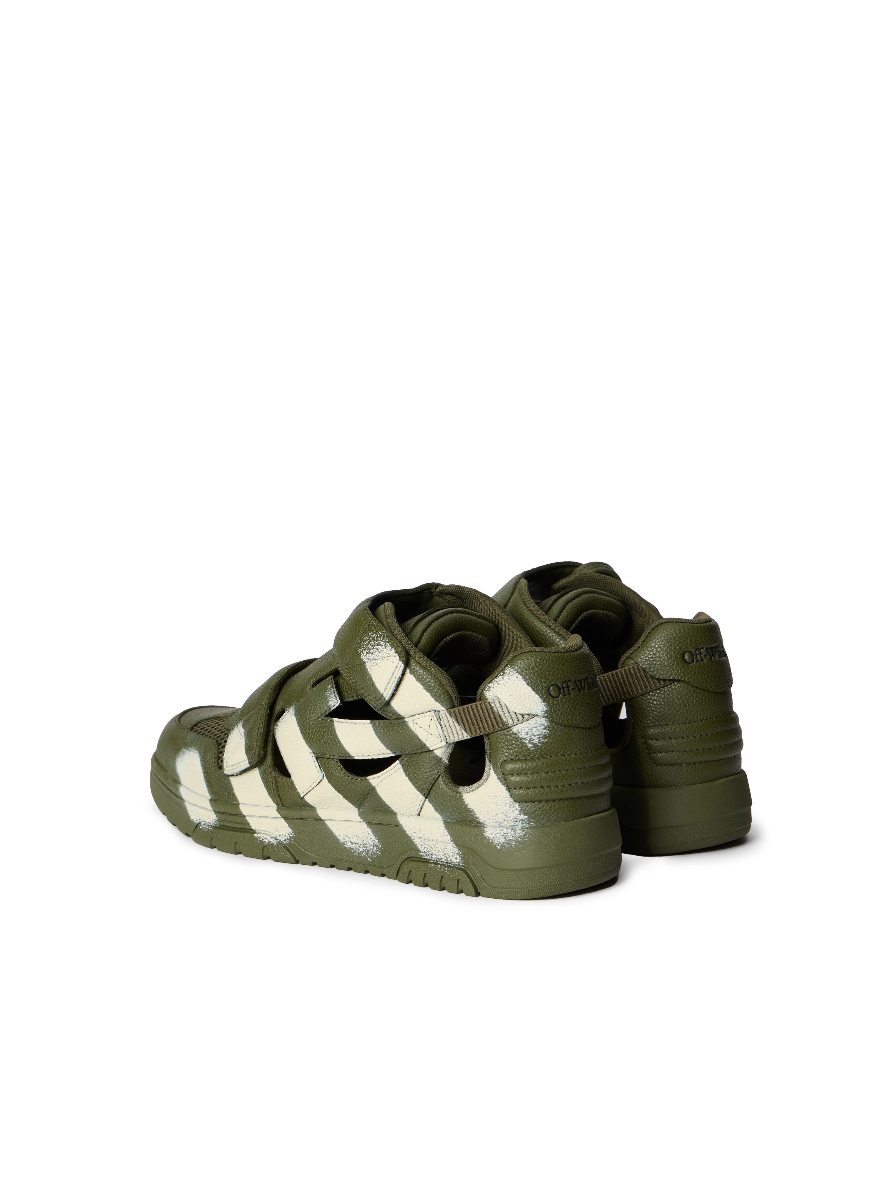 OFF WHITE Ooo Sandal MILITARY GREEN - OFF WHITE OMIA29SC99LEA001