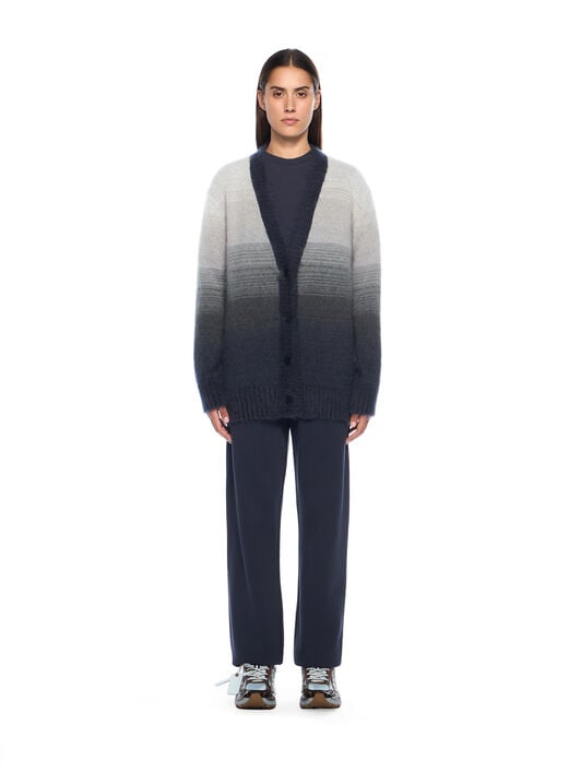 Mohair Arrow Degrade Cardigan OFF WHITE Mohair Arrow Degrade Cardigan BLACKENED PEARL-WHITE OWHB04KF25KNI001
