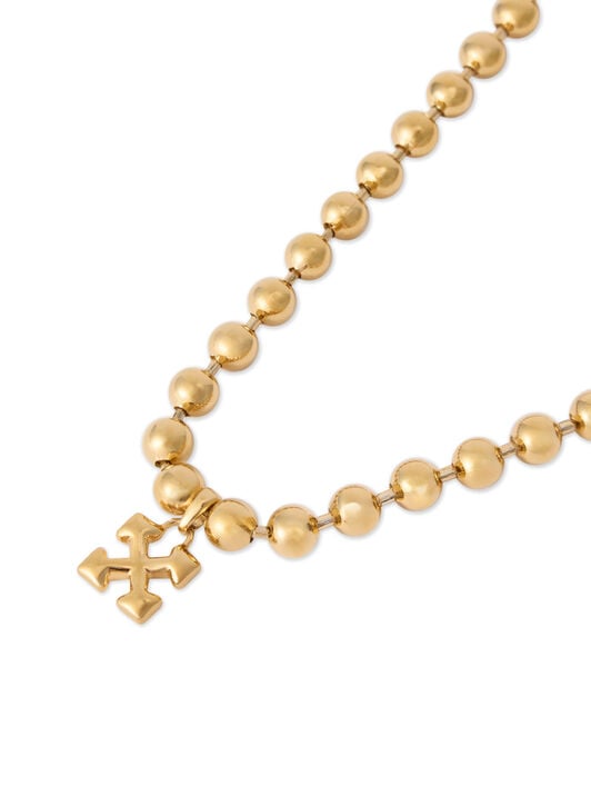 Arrow Ballchain Necklace OFF WHITE Arrow Ballchain Necklace GOLD OWOB13WC99MET001