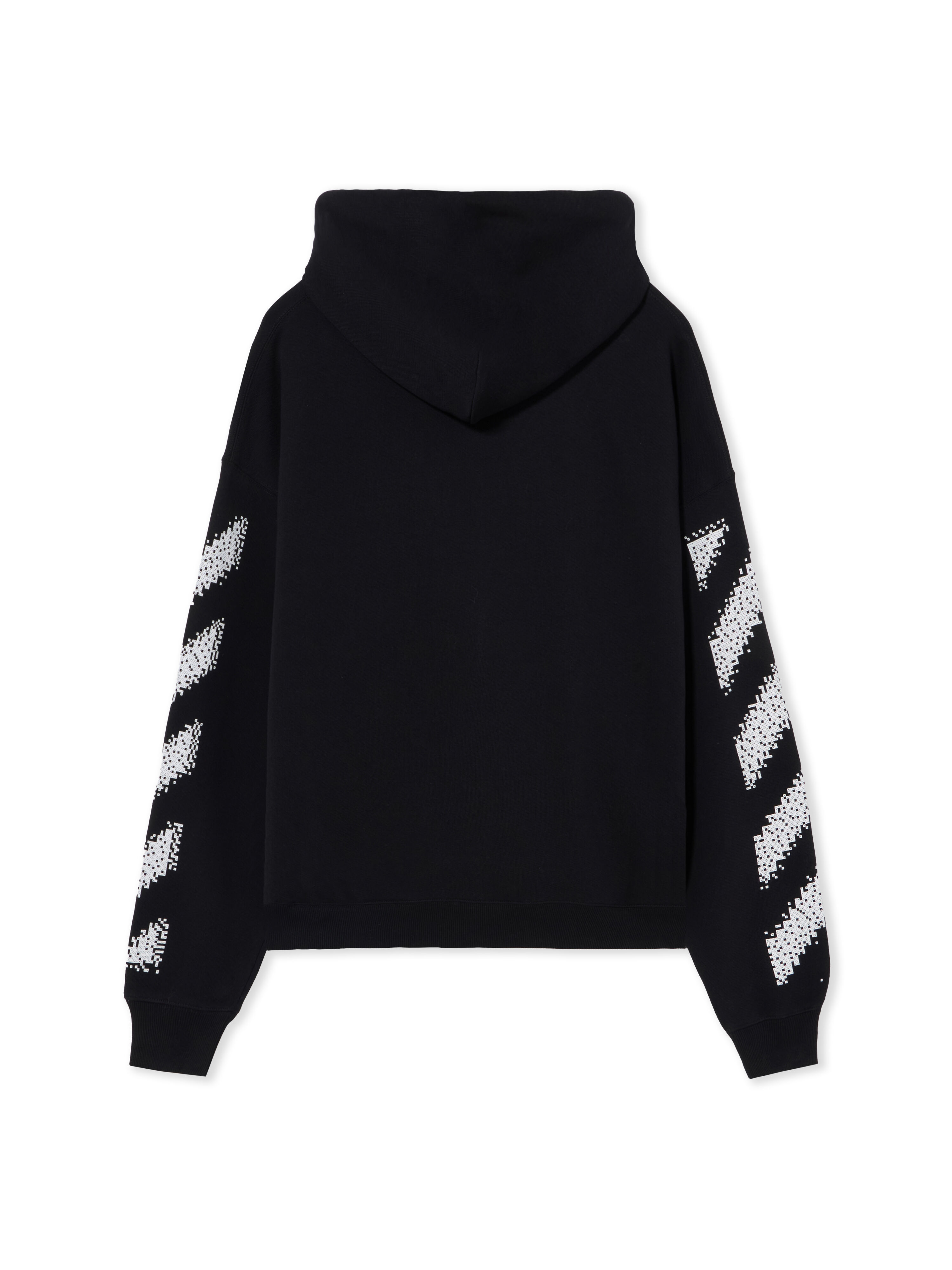 OFF WHITE Pixel Diagonal Hoodie BLACK 44MBB085G5F004