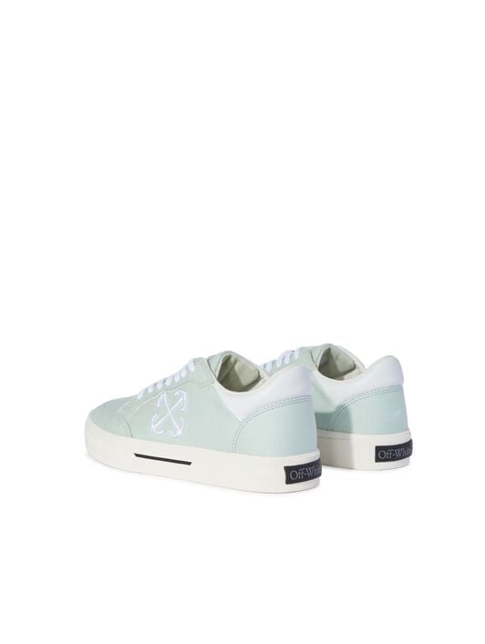 Hellblau/Weiße Canvas Vulkanisierte Sneakers OFF WHITE Hellblau/Weiße Canvas Vulkanisierte Sneakers GRUEN OWIA288F24FAB001