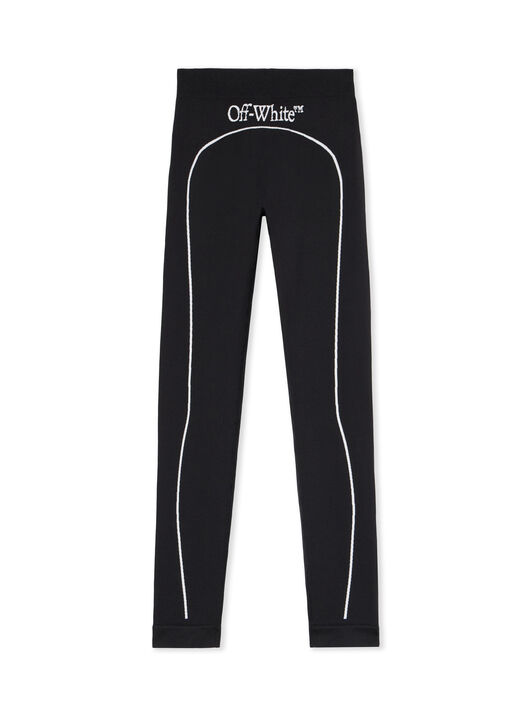 OFF WHITE Off Stamp Seamless Leggings BLACK - WHITE OWVV01EC99KNI001