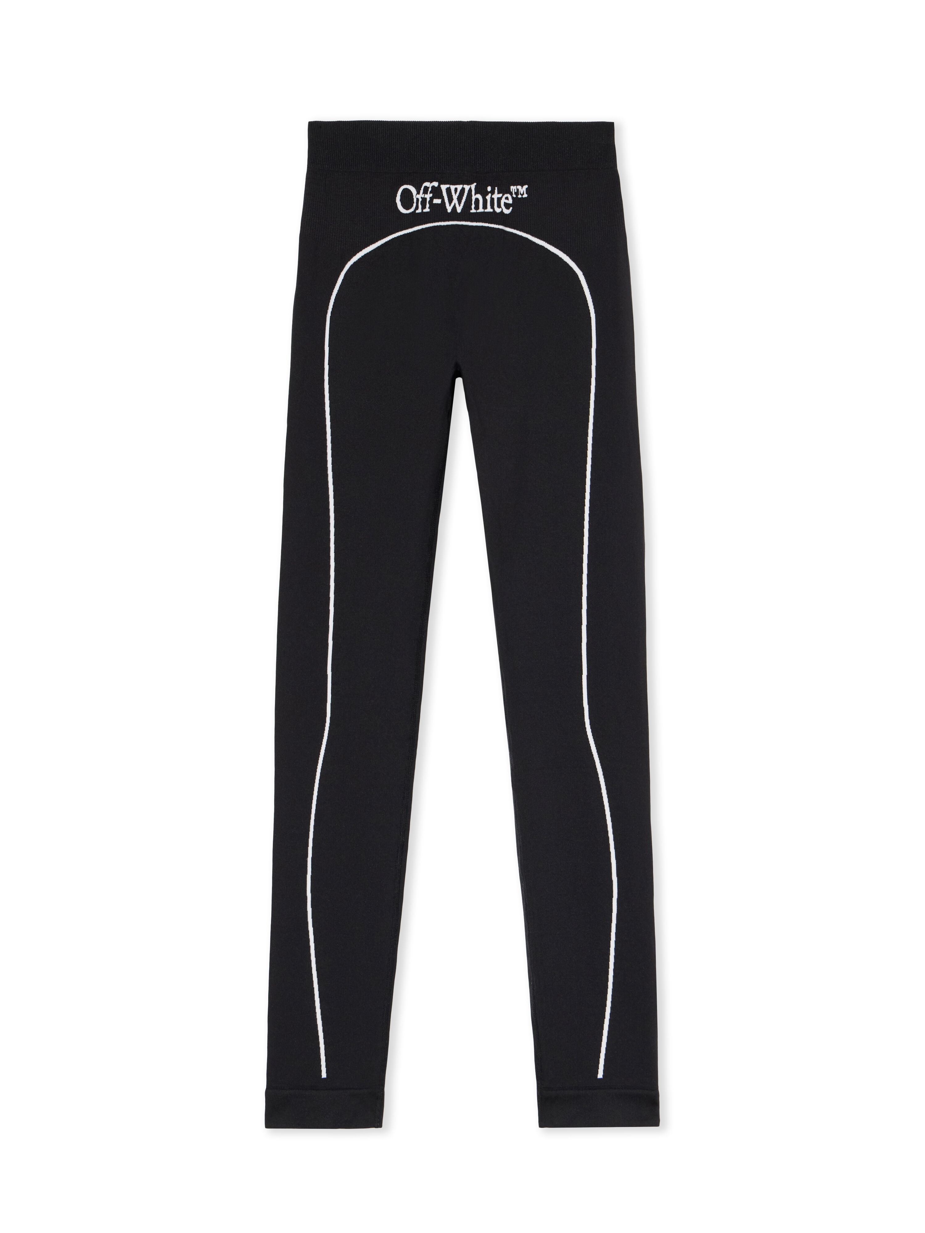 OFF WHITE Off Stamp Seamless Leggings BLACK - WHITE OWVV01EC99KNI001