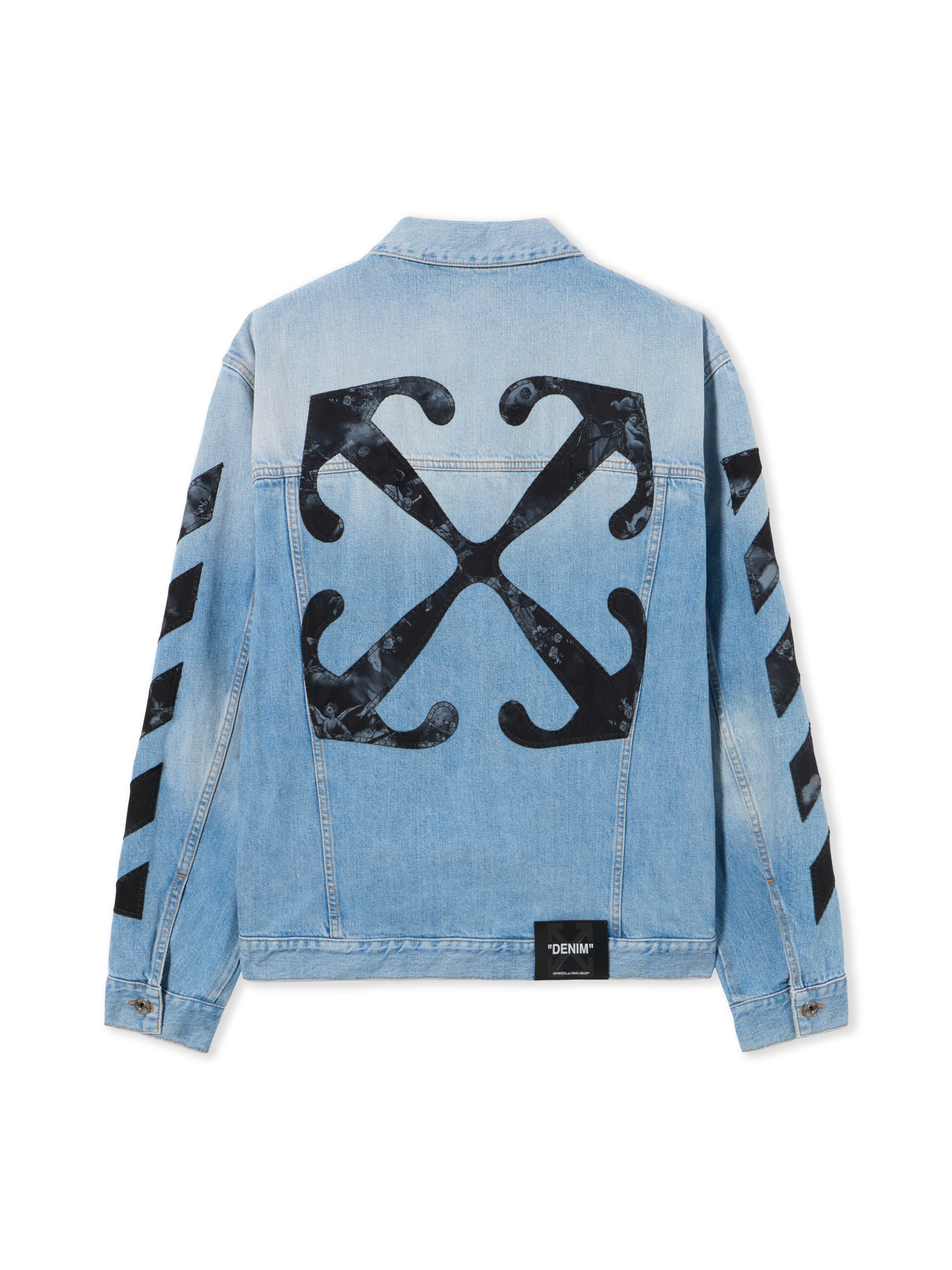 OFF WHITE Fresco Diag Arr Den Skate Jkt NAVY BLUE - NO COLOR OMYE09BS25DEN002