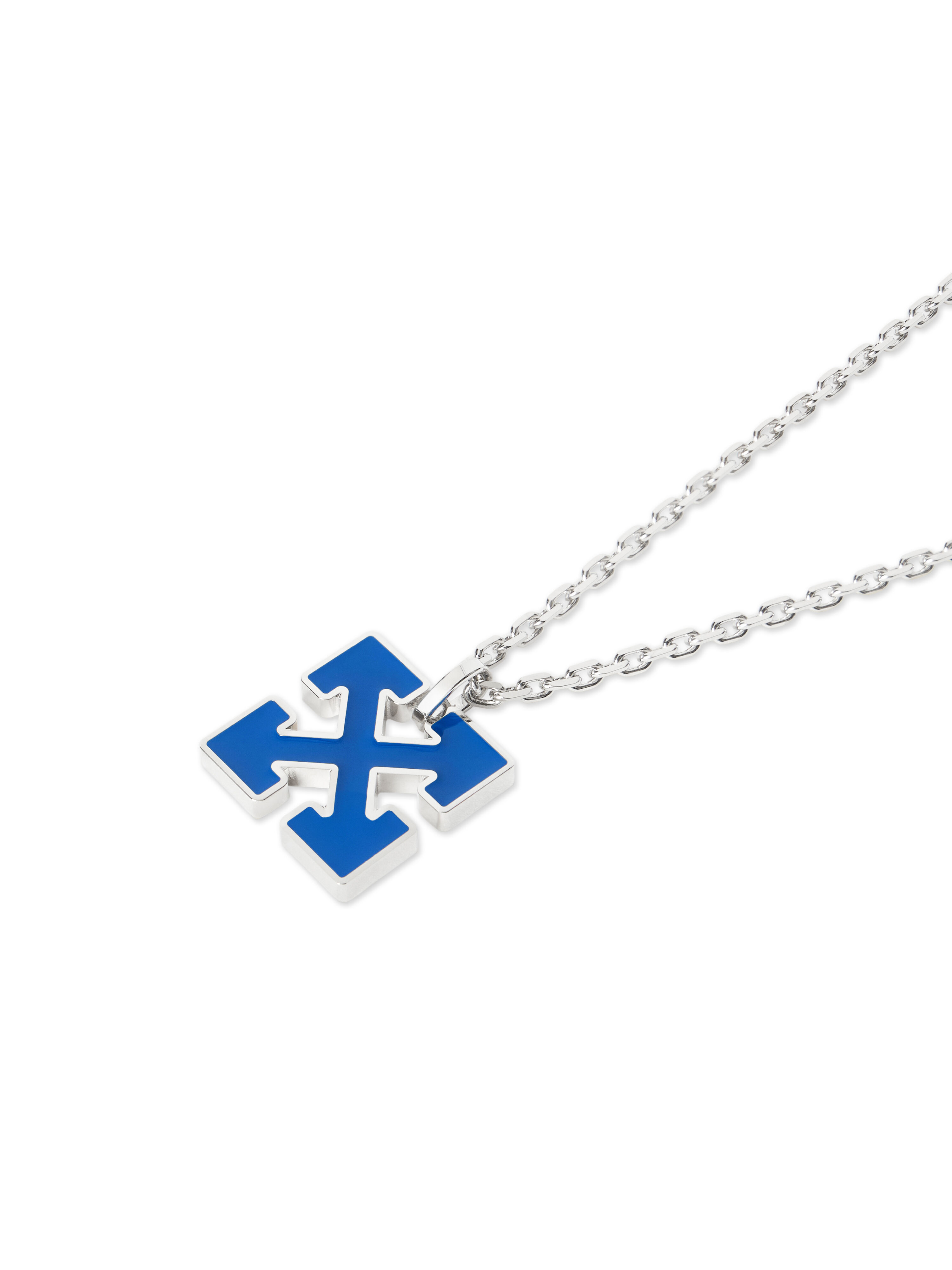 Enamel Arrow Necklace in BLACK - SILVER for Men | Off-White™