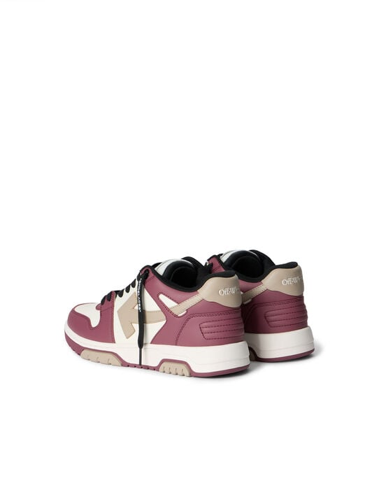 Out Of Office Leather Sneakers OFF WHITE Out Of Office Leather Sneakers WHITE - BURGUNDY OWIA259F25LEA003