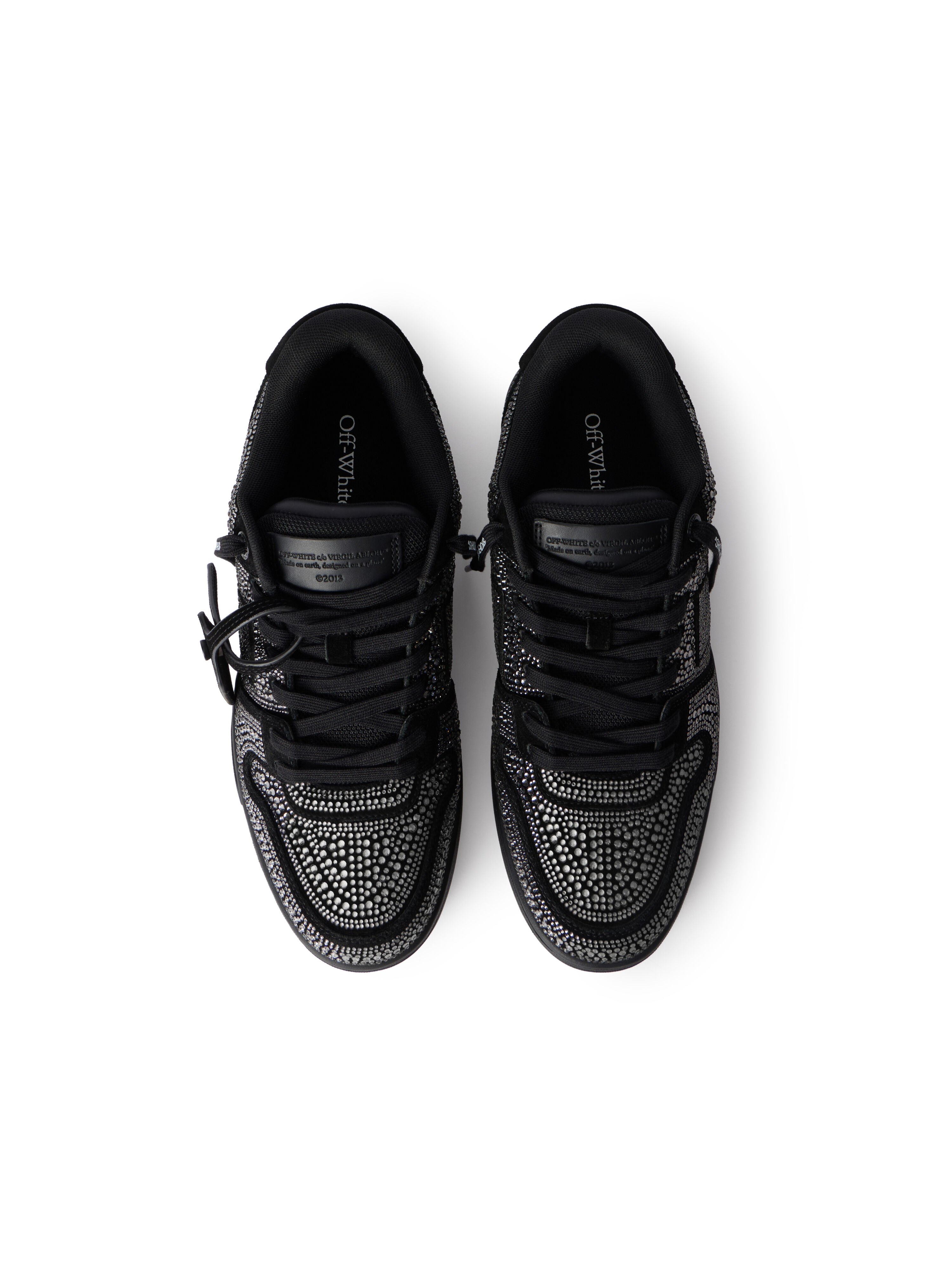 OFF WHITE Out Of Office Strass Sneakers BLACK - BLACK OMIA189C99LEA018