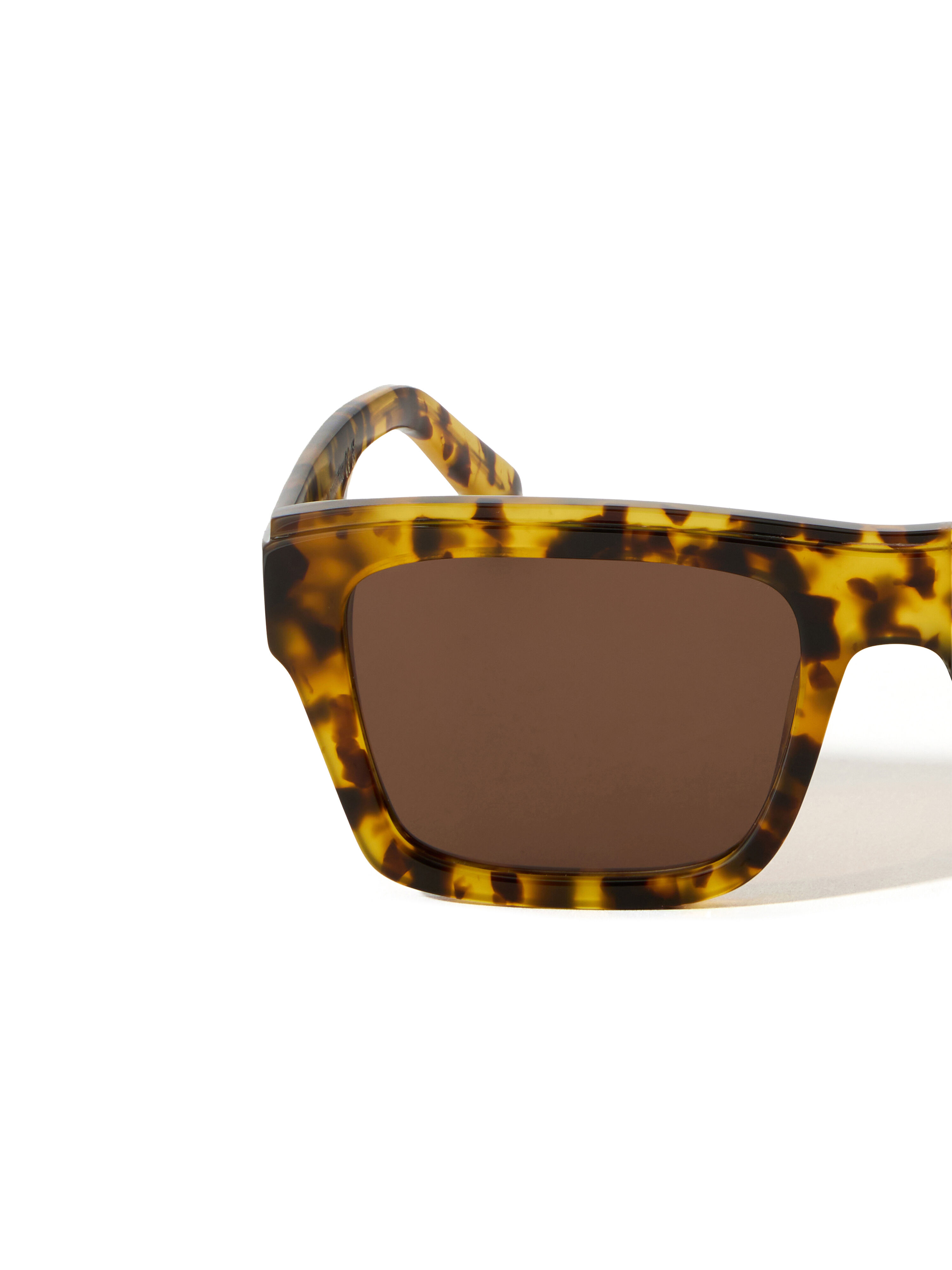 OFF WHITE Flint Brown Lens Sunglasses Shiny Black OW1038196453