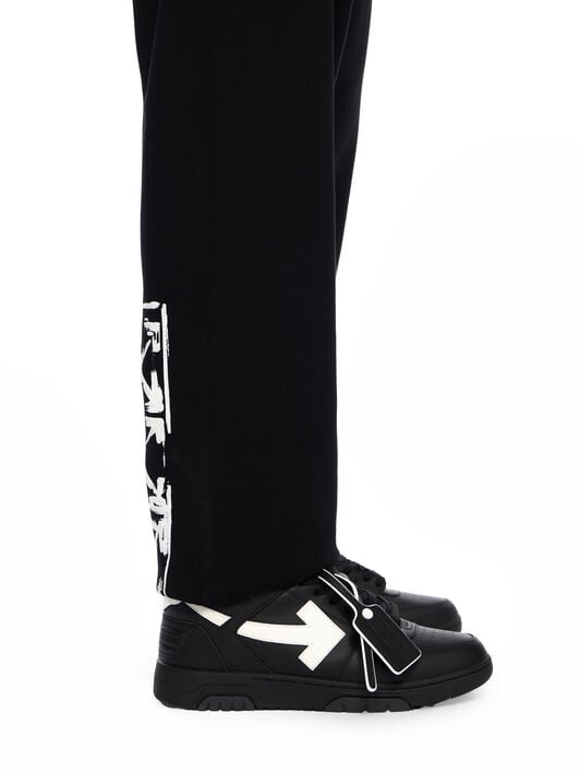 Out Of Office Leather Sneakers OFF WHITE Out Of Office Leather Sneakers BLACK - WHITE OMIA189C99LEA019