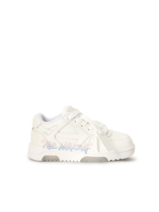 OFF WHITE Out Of Office "For Walking" Sneakers WHITE - LIGHT BLUE OGIA007S26LEA002