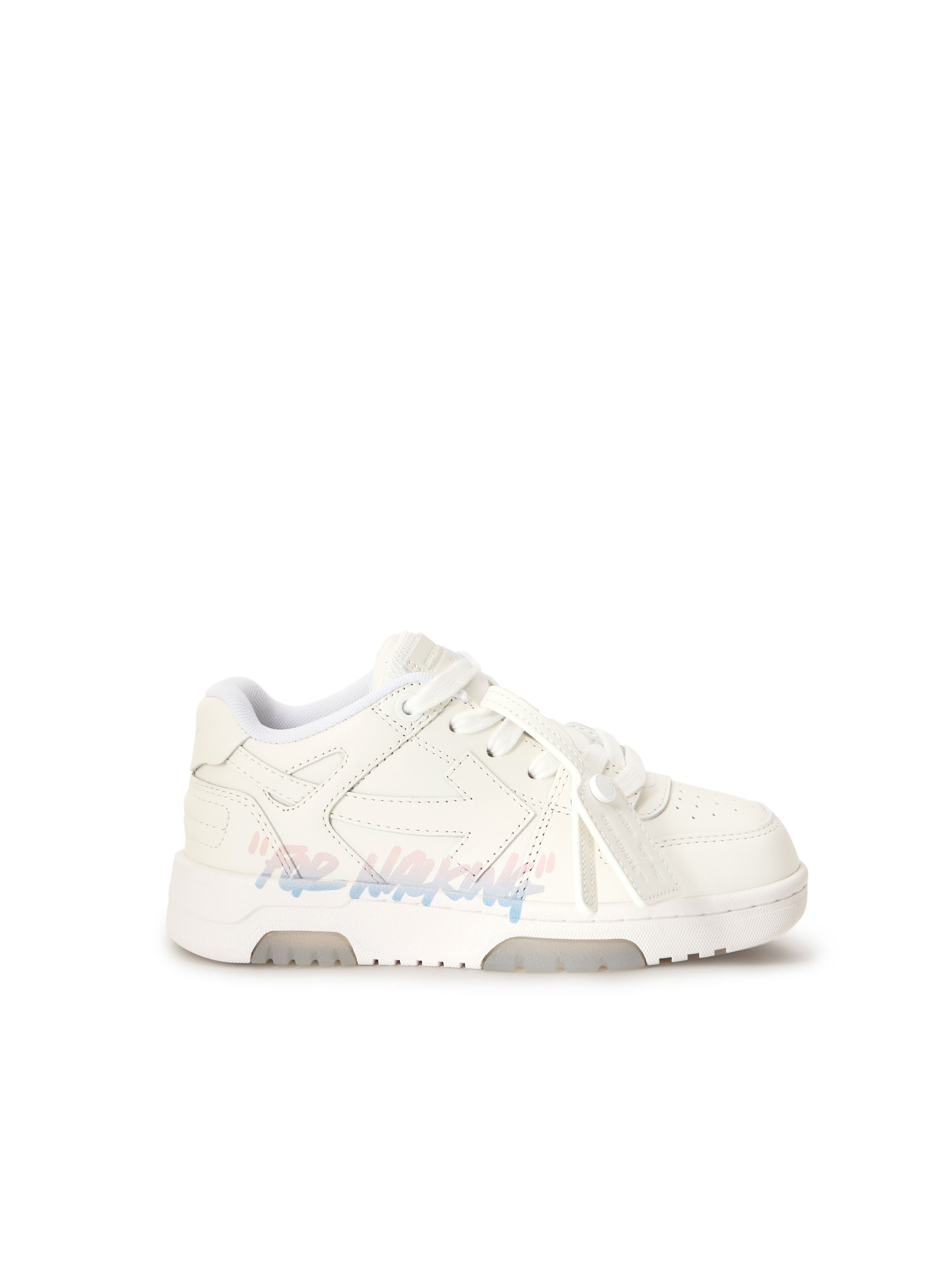 OFF WHITE Out Of Office "For Walking" Sneakers WHITE - LIGHT BLUE OGIA007S26LEA002