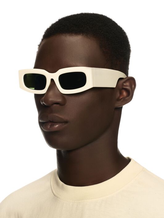 OFF WHITE Weiss/Grüne Cary Sonnenbrille WEISS OERI141S25PLA001