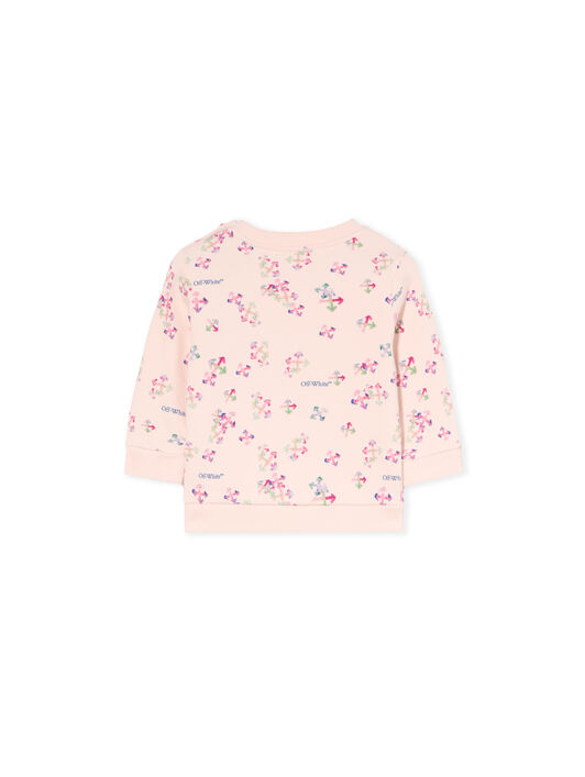 Aop Arrow Crewneck Logo Sweatshirt OFF WHITE Aop Arrow Crewneck Logo Sweatshirt SOFT PINK - MULTICOLOR OGXC001F25FLE002