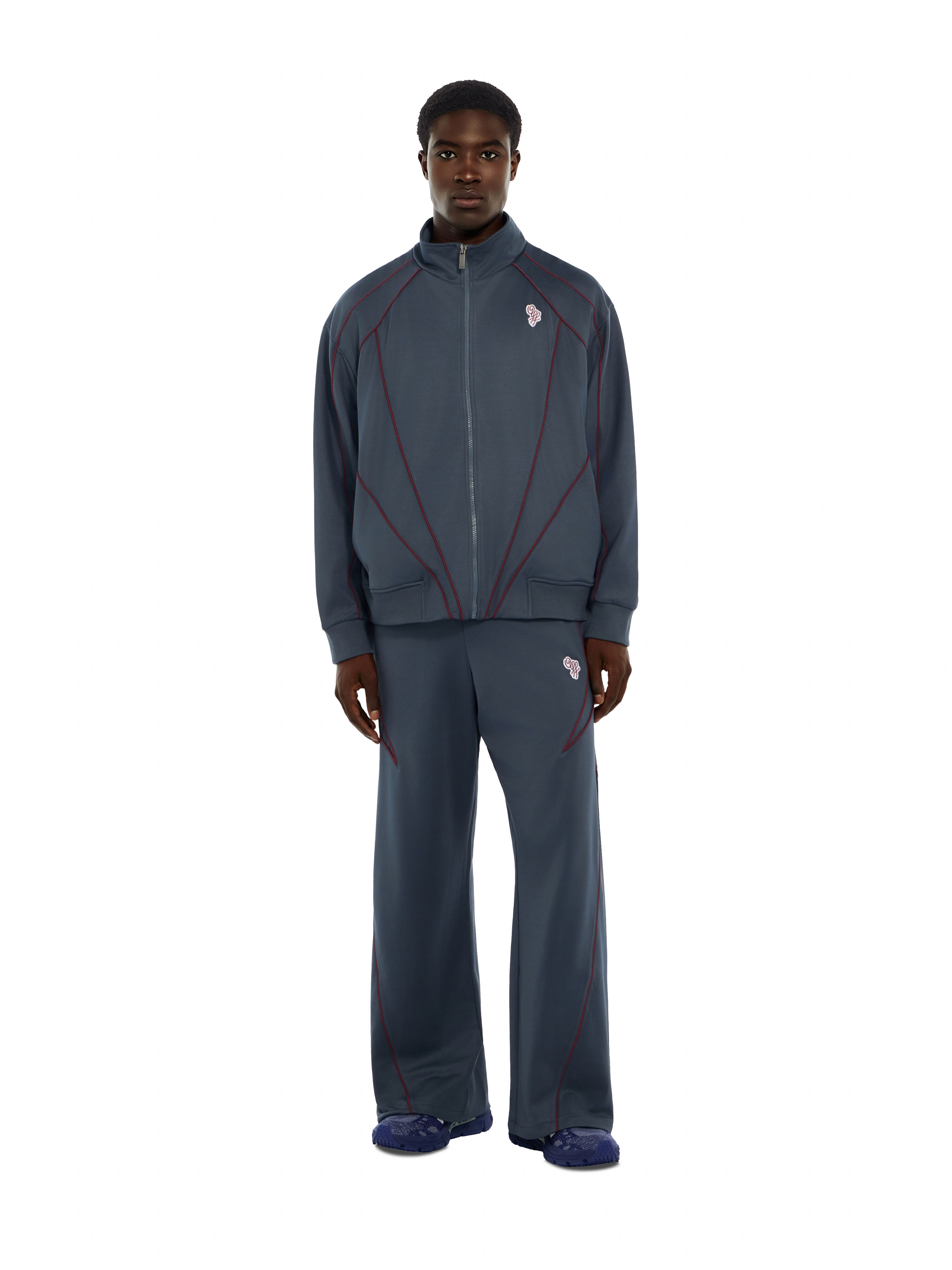 Staff Script Relaxed Slouchy Track Pants OFF WHITE Staff Script Relaxed Slouchy Track Pants DARK SLATE 44MCJ03PF26J001