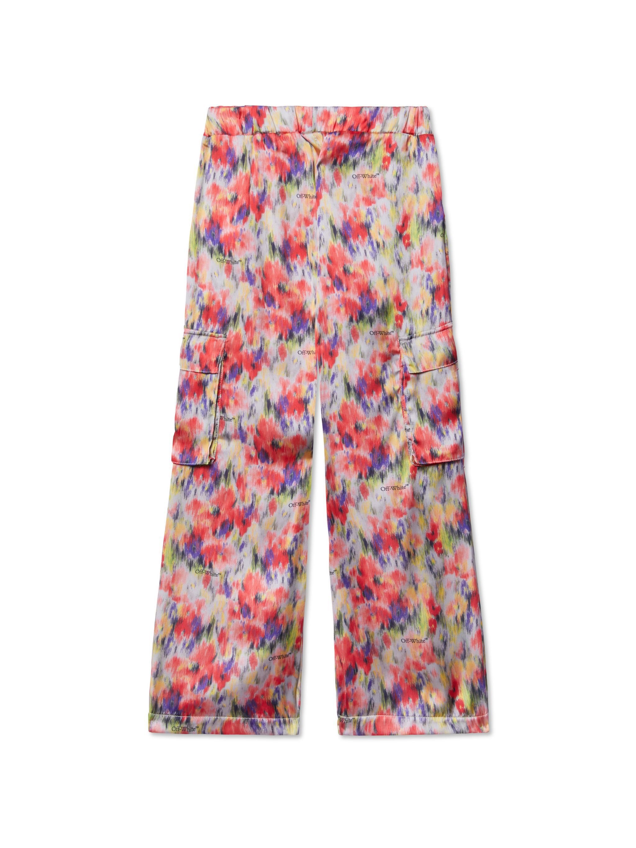 OFF WHITE Wasserfarben Cargo-Hose ROSA OGCF007S25FAB001