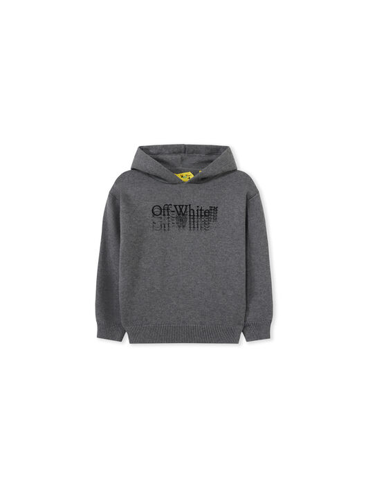 Big Bookish Stamp Knit Hoodie OFF WHITE Big Bookish Stamp Knit Hoodie GREY MELANGE 44BHU001F26K001