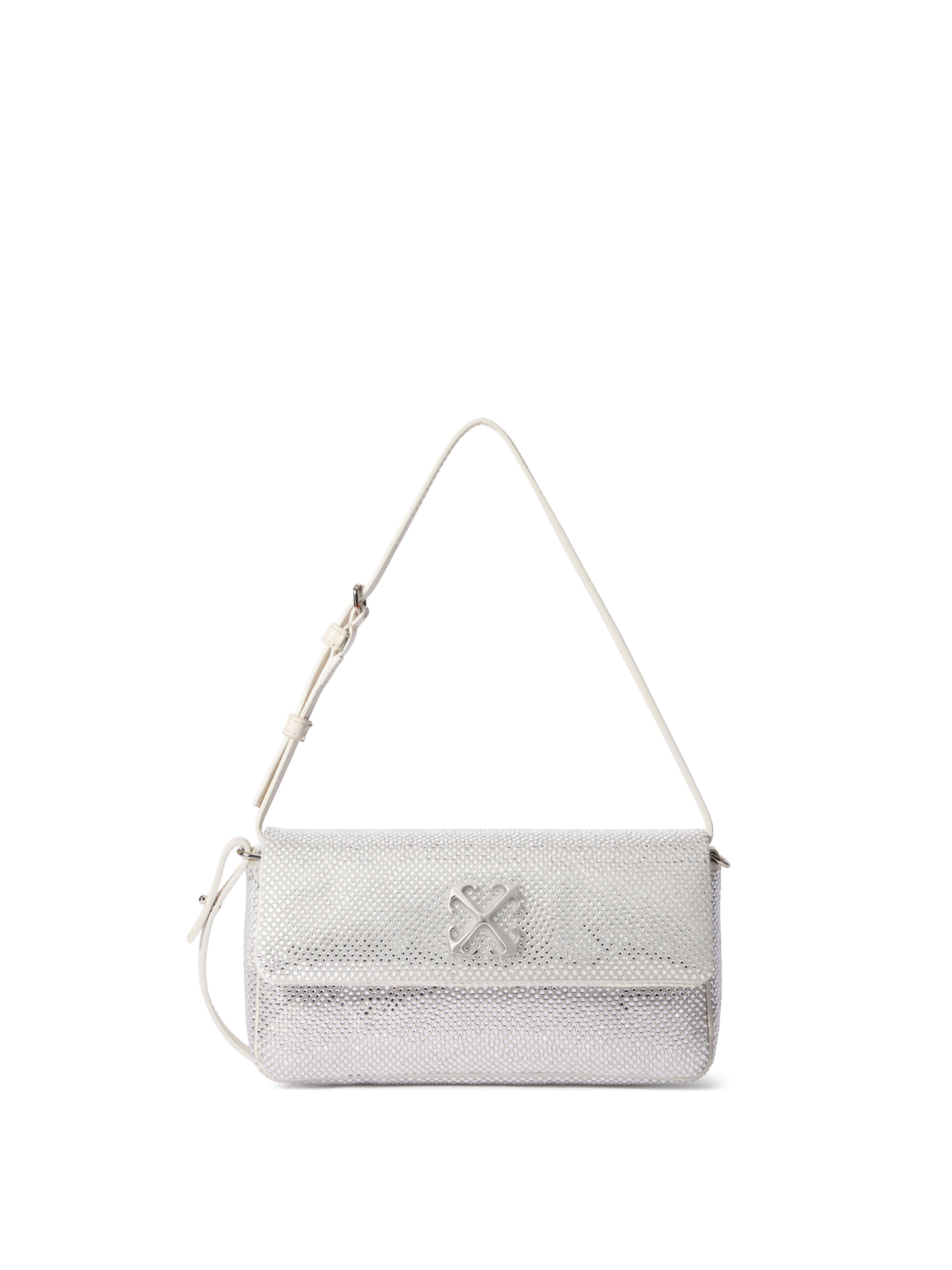OFF WHITE Jitney Shoulder 0.7 Strass Bag FLAME OWNN18BF25FAB001