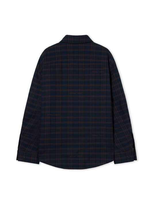 Check Flannel Padded Overshirt OFF WHITE Check Flannel Padded Overshirt BLUE GRAPHITE 44MES01FF26F001