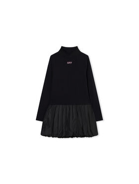 OFF WHITE Off Stamp Balloon Dress BLACK 44GDF009F26J001