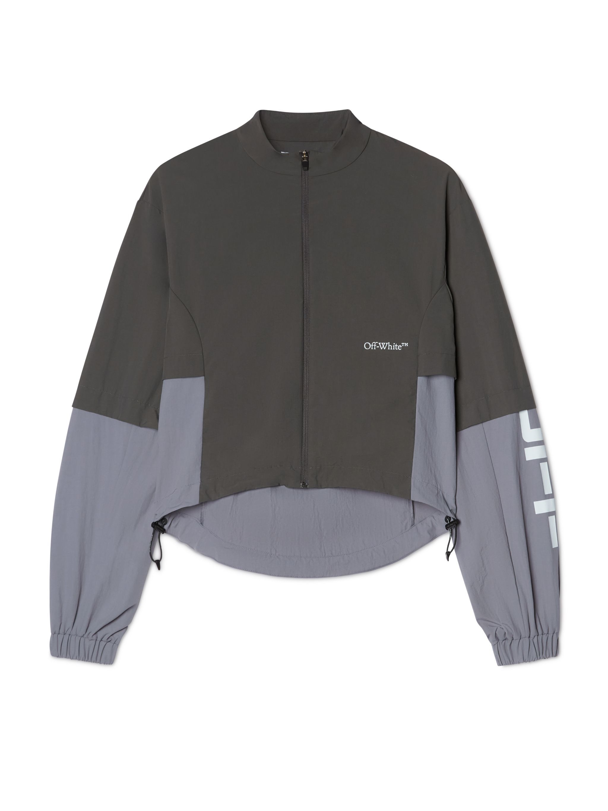 OFF WHITE Giacca Parachute Off Grigio Scuro VERDE OWVC004S25FAB001