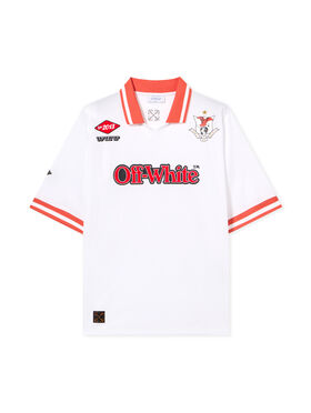 OFF WHITE Eagle Soccer  Polo WHITE - RED OMAD00CS25JER002