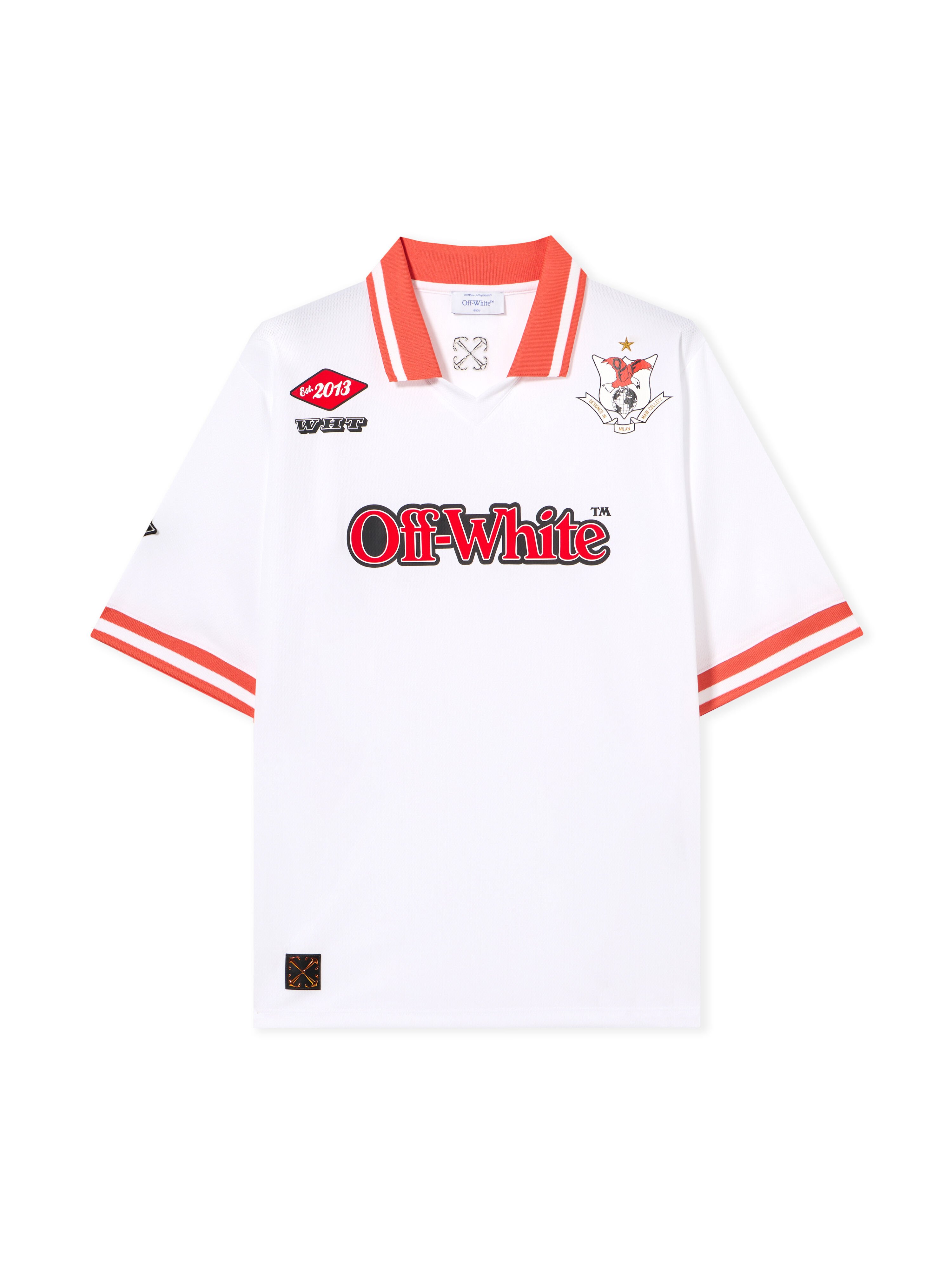 OFF WHITE Eagle Soccer  Polo WHITE - RED OMAD00CS25JER002