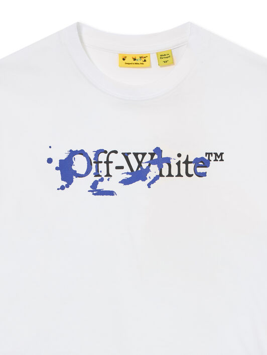 OFF WHITE Big Bookish Splat Ink Tee S/S WHITE 44BAA002S26J002