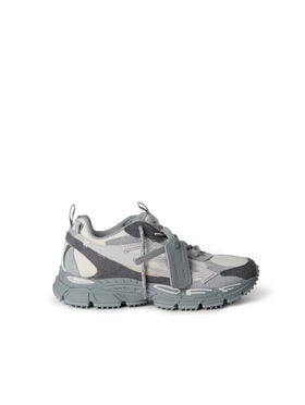 OFF WHITE Be Right Back Suede Sneakers GREY MELANGE - LIGHT GREY OWIA289F25LEA001