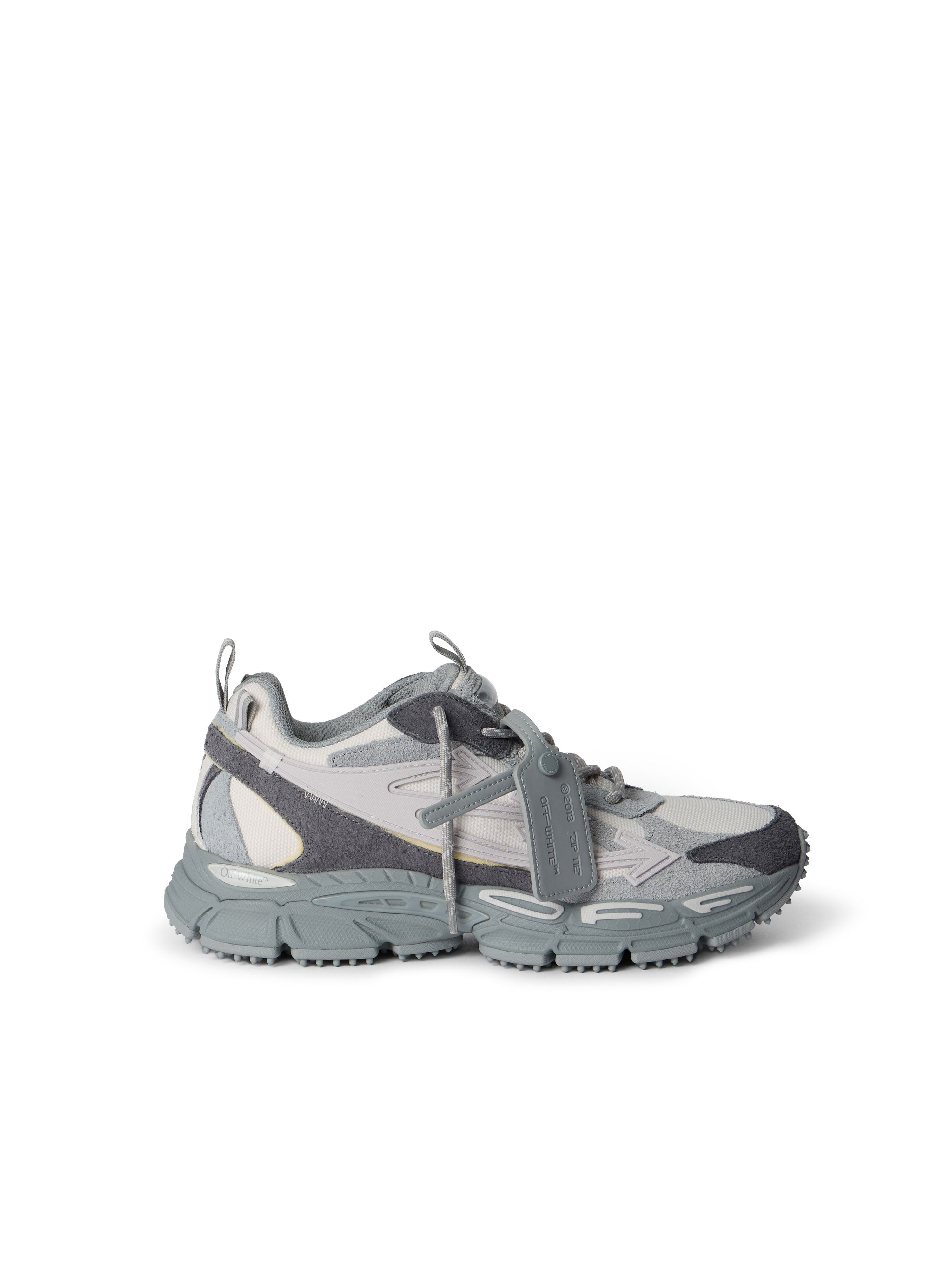 OFF WHITE Be Right Back Suede Sneakers GREY MELANGE - LIGHT GREY OWIA289F25LEA001