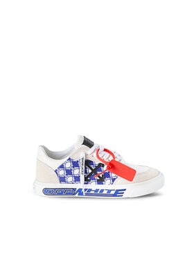OFF WHITE Vulcanized Low Sneakers WHITE/NEO BLUE OF06007101
