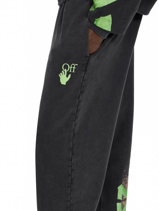 Bacco Arrow Sweatpants OFF WHITE Bacco Arrow Sweatpants VINTAGE BLACK 44MCH05AF26F001