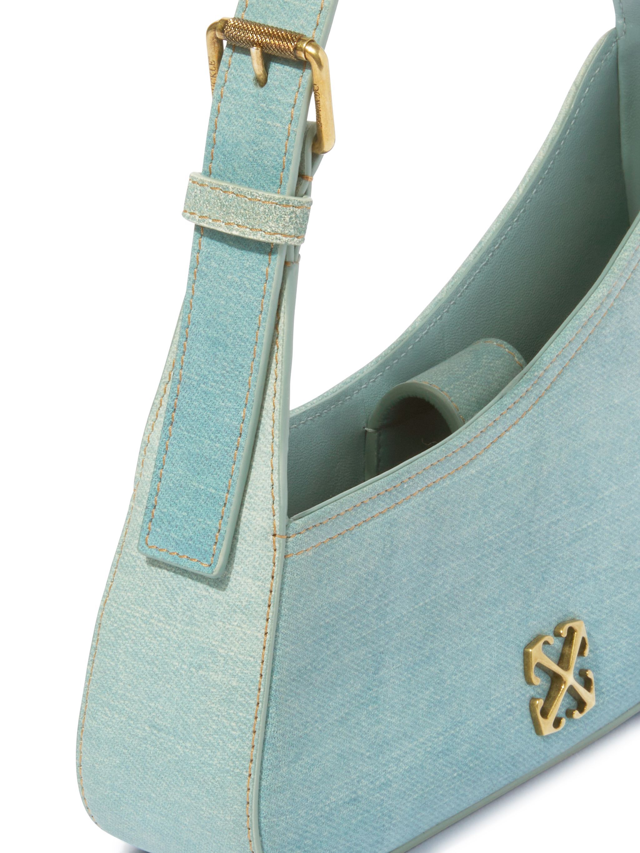 OFF WHITE Jitney Shoulder Denim Leather Light Blue BLUE OWNN18AS25LEA001