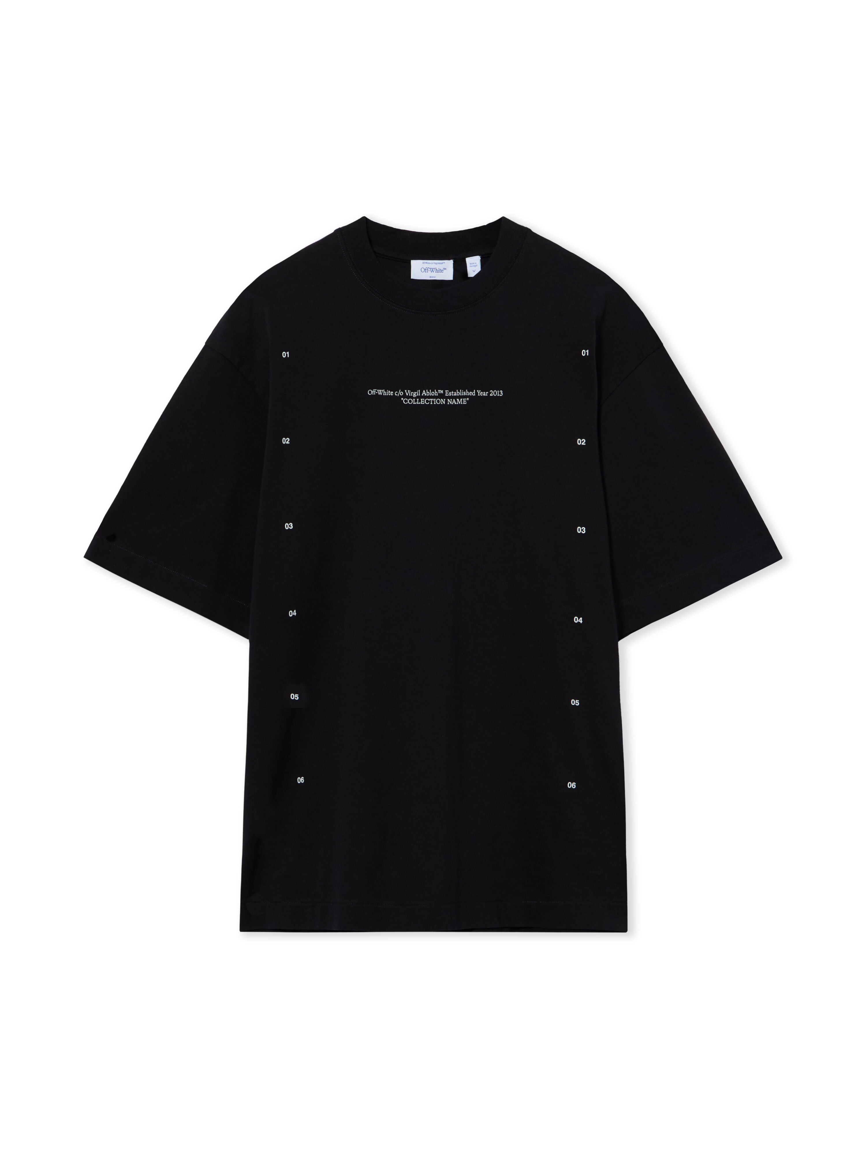 OFF WHITE Chakra Arrow Skate Short Sleeve T-Shirt BLACK 44MAA120F26J00F