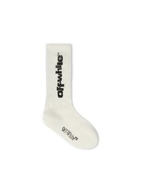 OFF WHITE Calzini Lunghi Con Logo Type BIANCO OBRA003S25KNI002