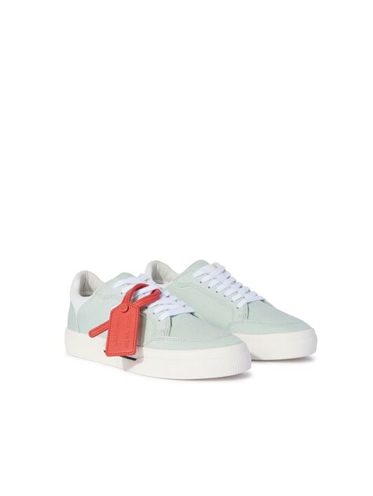Hellblau/Weiße Canvas Vulkanisierte Sneakers OFF WHITE Hellblau/Weiße Canvas Vulkanisierte Sneakers GRUEN OWIA288F24FAB001