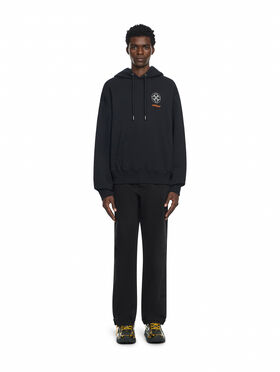 OFF WHITE Off Line Regular Hoodie BLACK 44MBB12NF26F00B