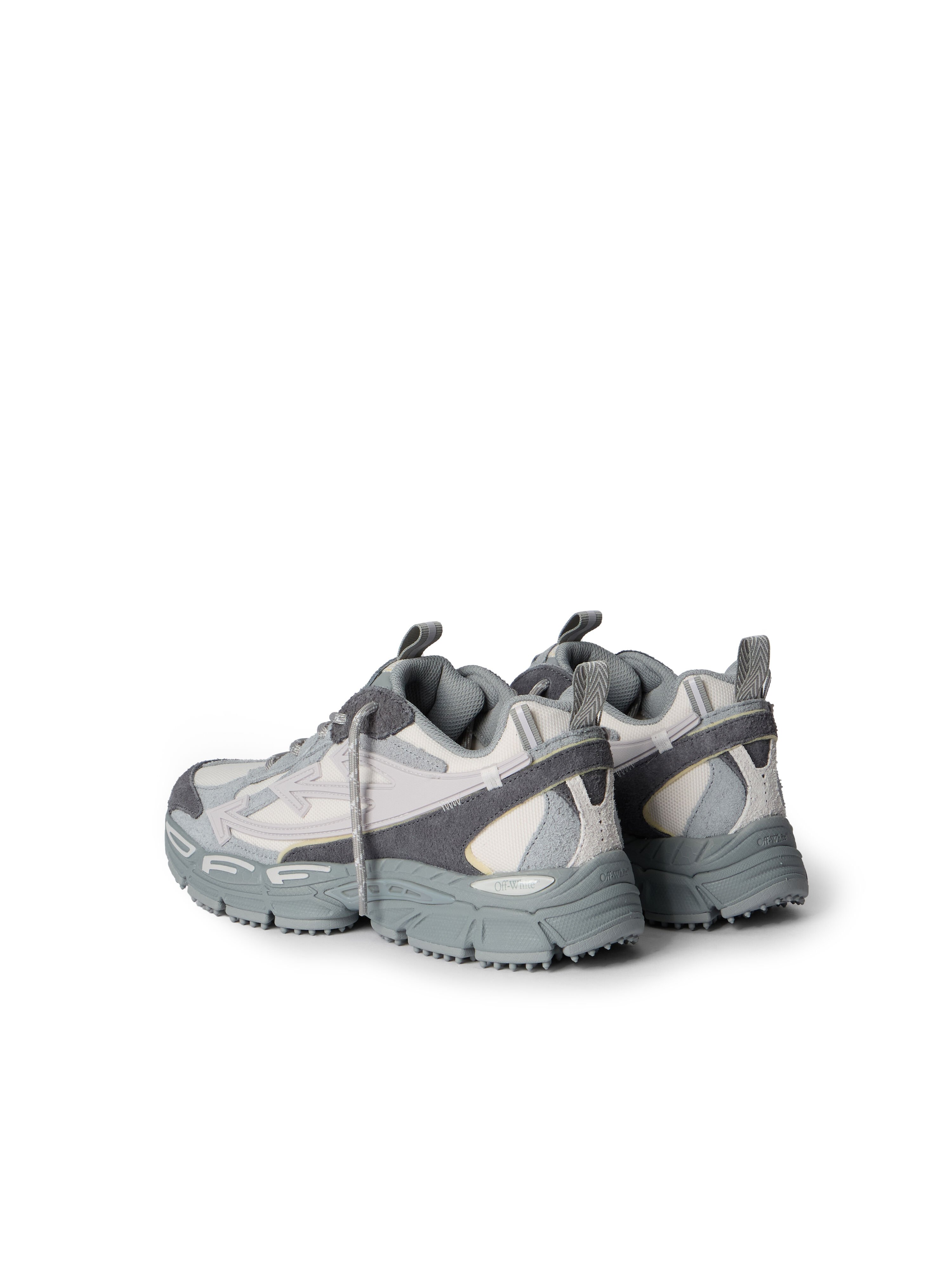 OFF WHITE Be Right Back Suede Sneakers GREY MELANGE - LIGHT GREY OWIA289F25LEA001